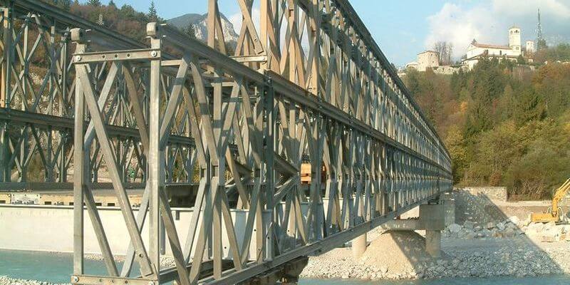 Ponte carrabile a una corsia per viabilità provvisoria - Moggio Udinese