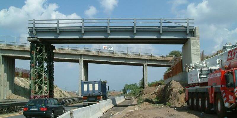 Ponte carrabile a una corsia per viabilità provvisoria - Roma